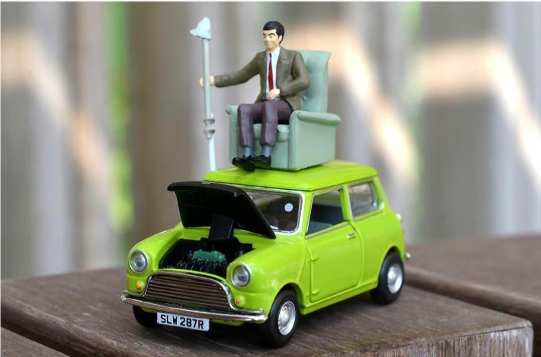 Mr Bean's MINI Set (Model Car+Sofa+Figure) - 1:50 Scale
