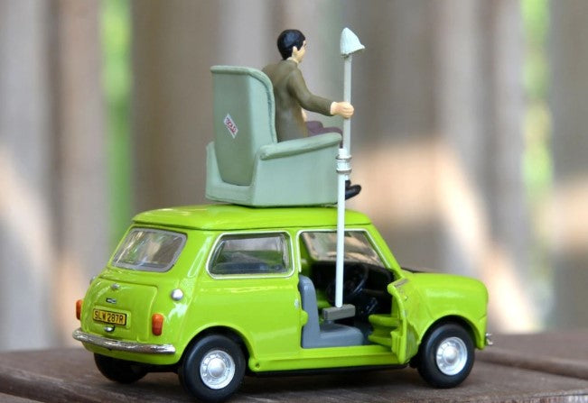 Mr Bean's MINI Set (Model Car+Sofa+Figure) - 1:50 Scale