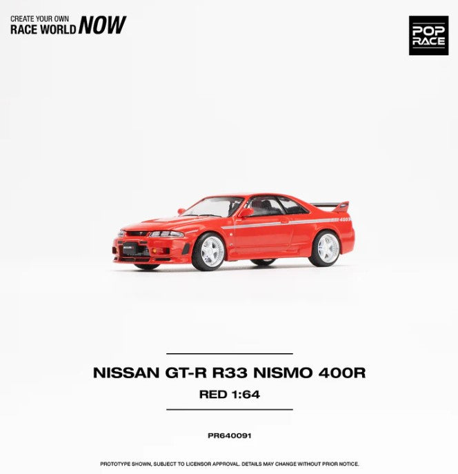 Nissan Skyline GT-R R33 Nismo 400R Red - Pop Race