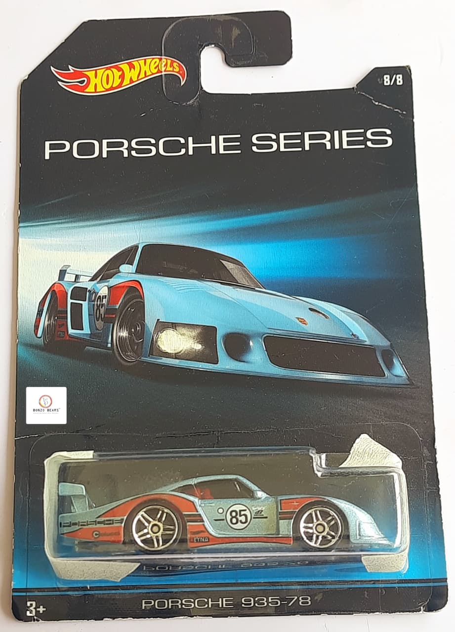 PORSCHE SERIES - PORSCHE 935-78 - HOT WHEELS ART CARD(METALLIC BLUE )