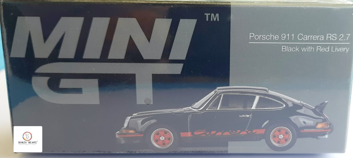Porsche 911 Carrera RS 2.7 Black with Red Livery