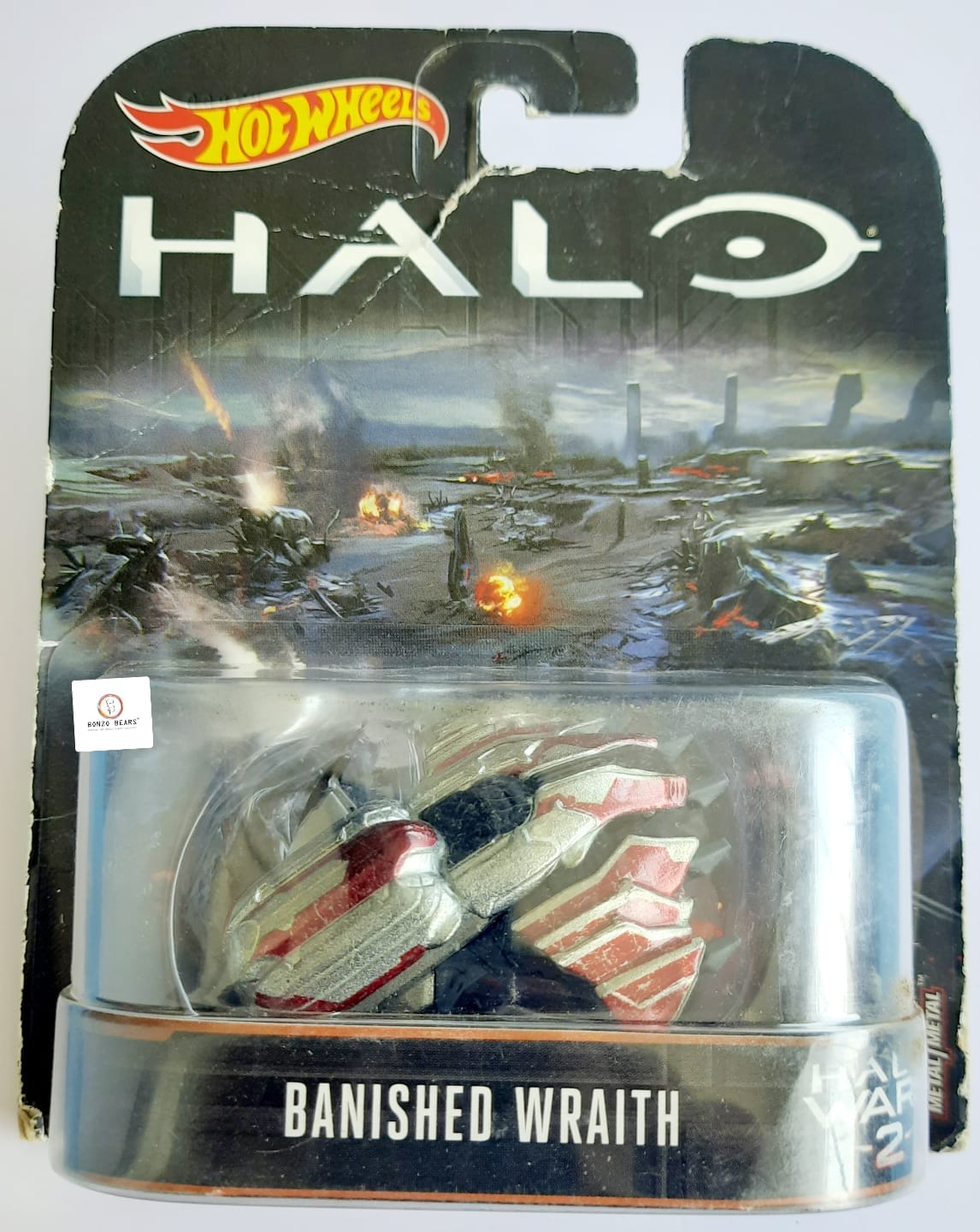 Halo Banished Wraith - Hot Wheels Retro Entertainment card