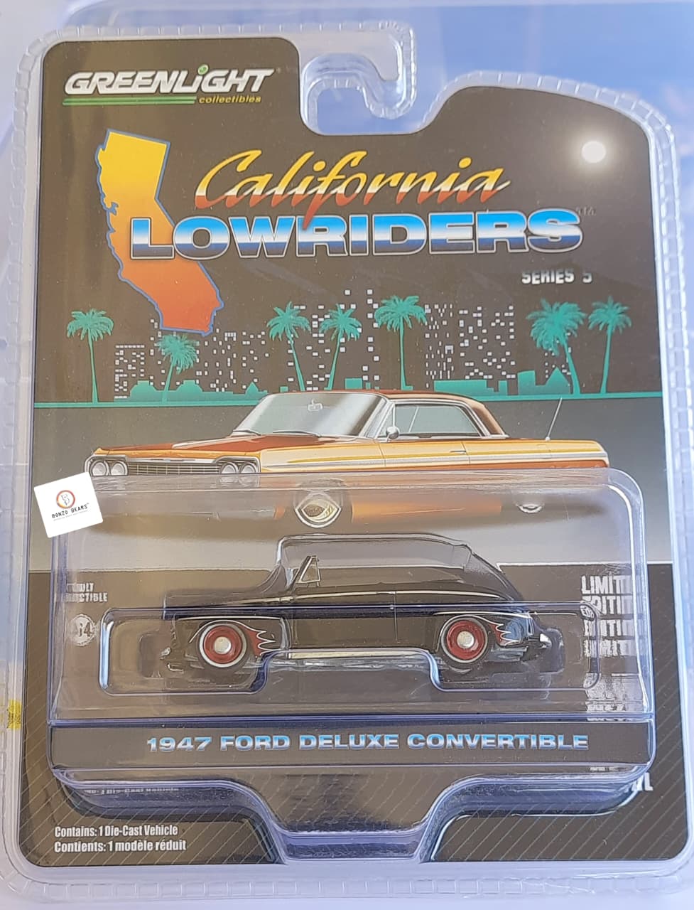 1947 Ford Deluxe Convertible - Greenlight California Lowriders