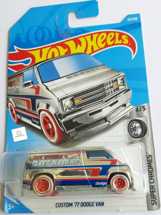 Custom '77 Dodge Van - Hot Wheels ( Silver Chrome )