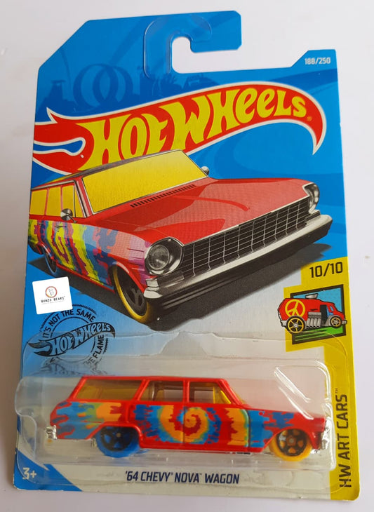 '64 Chevy Nova Wagon - Hot Wheels- Art car