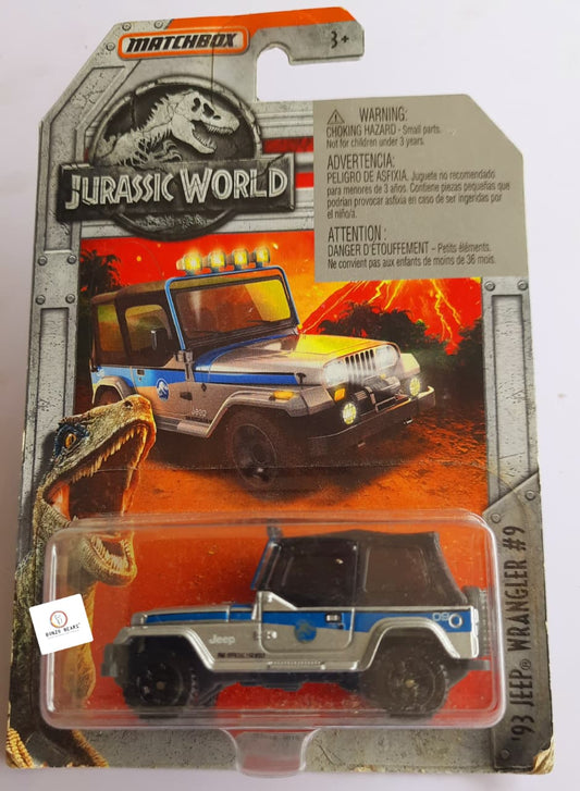 Matchbox Jurassic World - Jeep Wrangler ( Silver Blue)