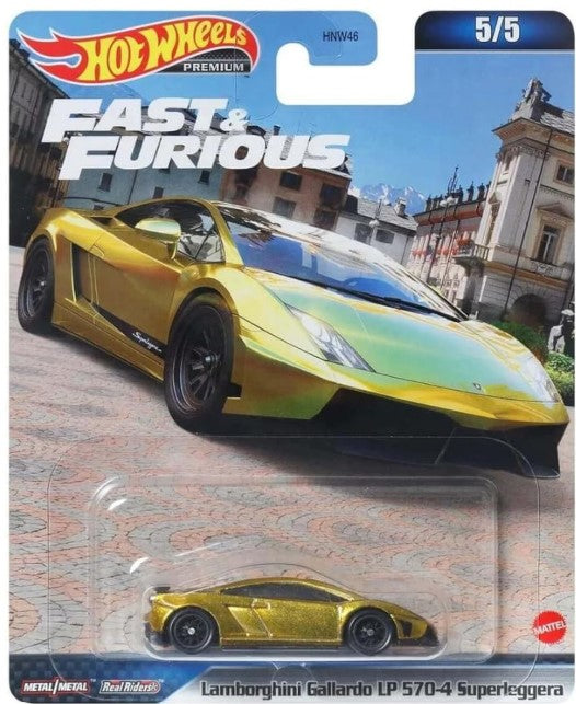 Fast and Furious Lamborghini Gallardo LP 570-4 Superleggera (Gold) - Hot Wheels Premium